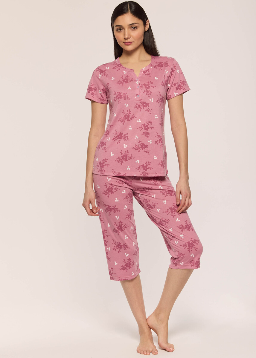 Floral capri pyjama set