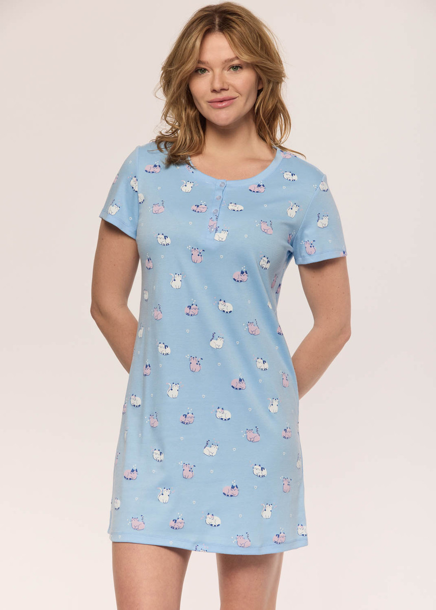 Short Nightgown with cats