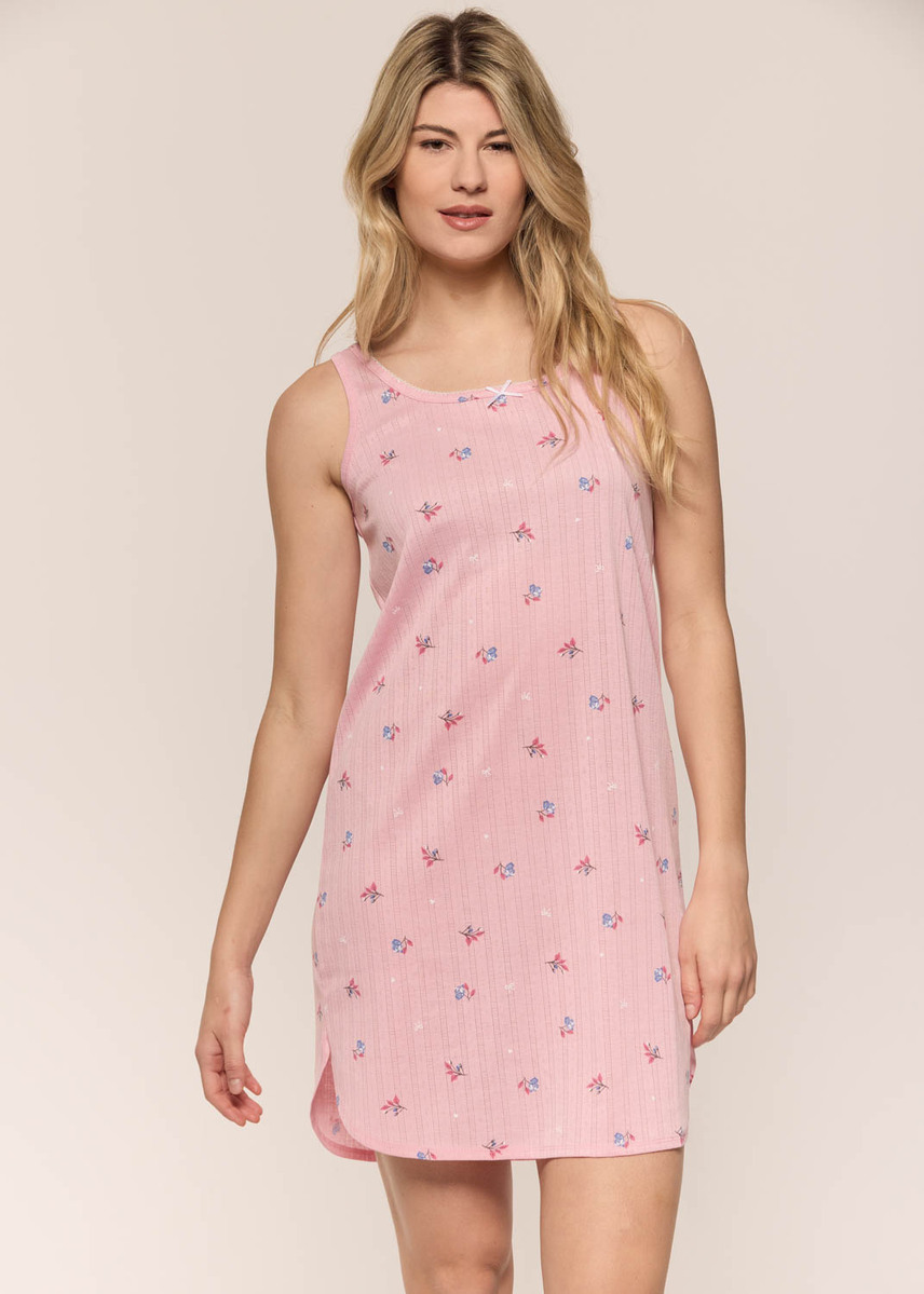 Flowers sleeveless Nightgown