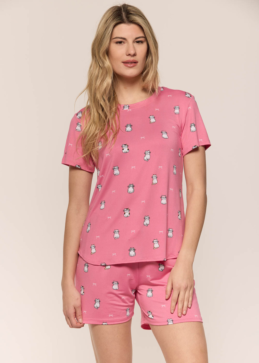 Cat bermuda Pyjama Set