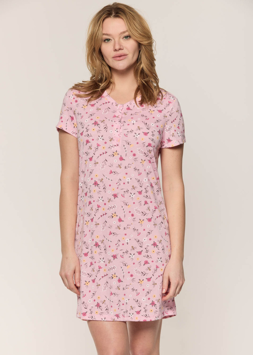 Floral short nightgown