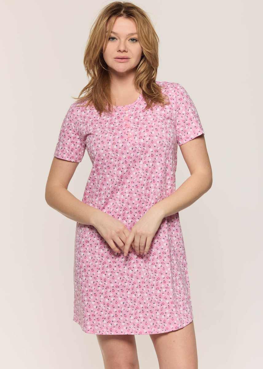 Short nightgown with flowers