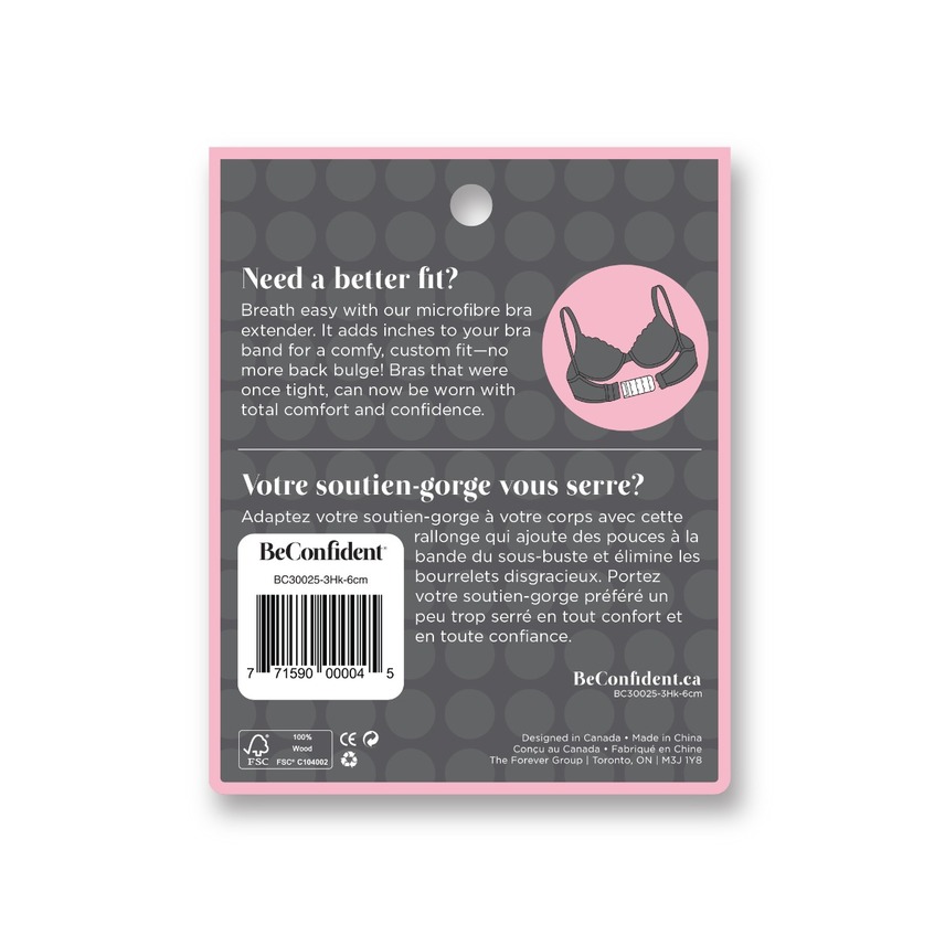 Rallonges de soutien-gorge de 6cm