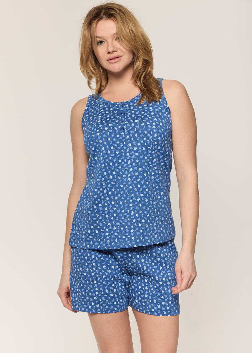 Bermuda Pyjama Set with flowers