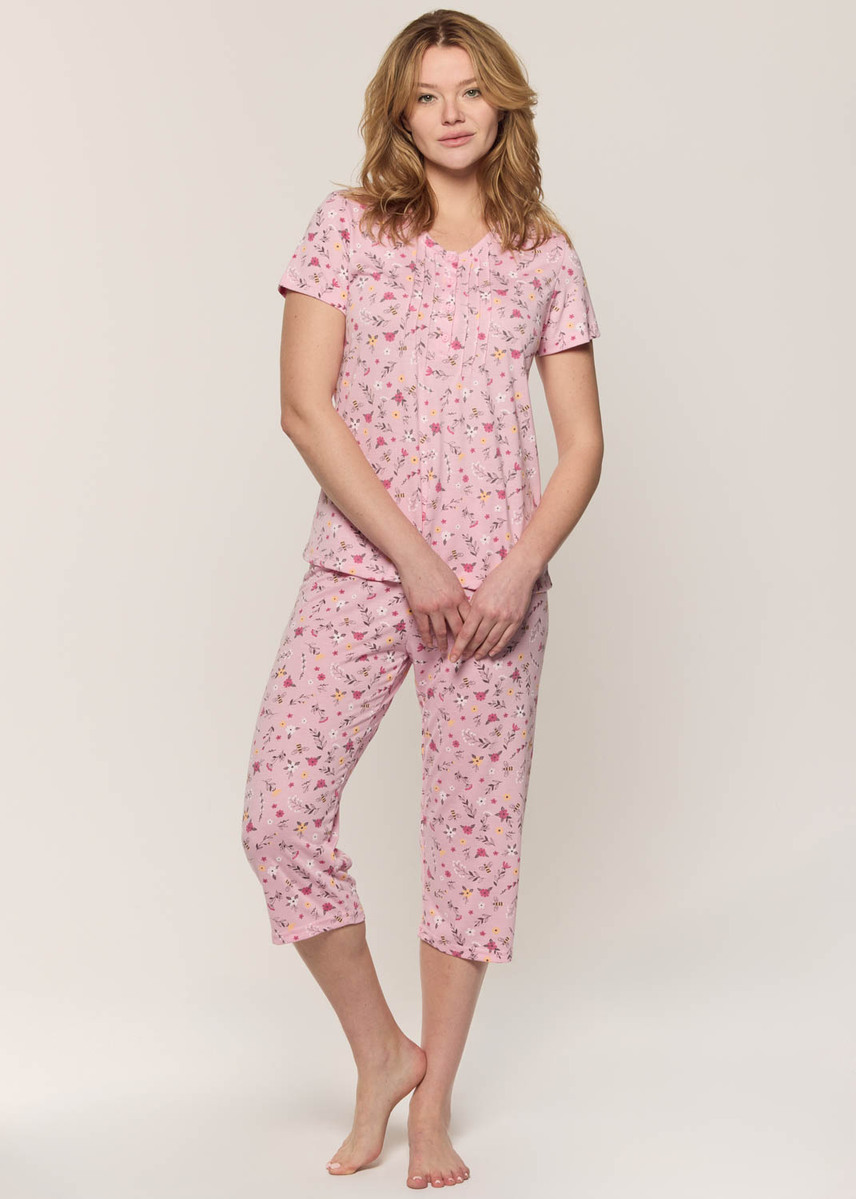 Floral capri pyjama set